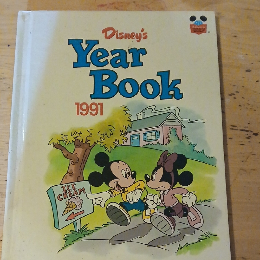 Vintage Disney's Year Book 1991 with Mickey and Minnie